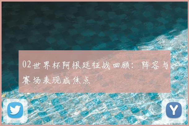 02世界杯阿根廷征战回顾:阵容与赛场表现成焦点